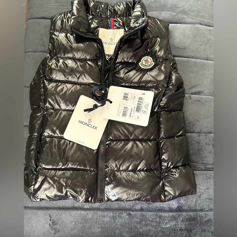 Brand new Black Moncler Ghany Gilet puffer vest  size 0.